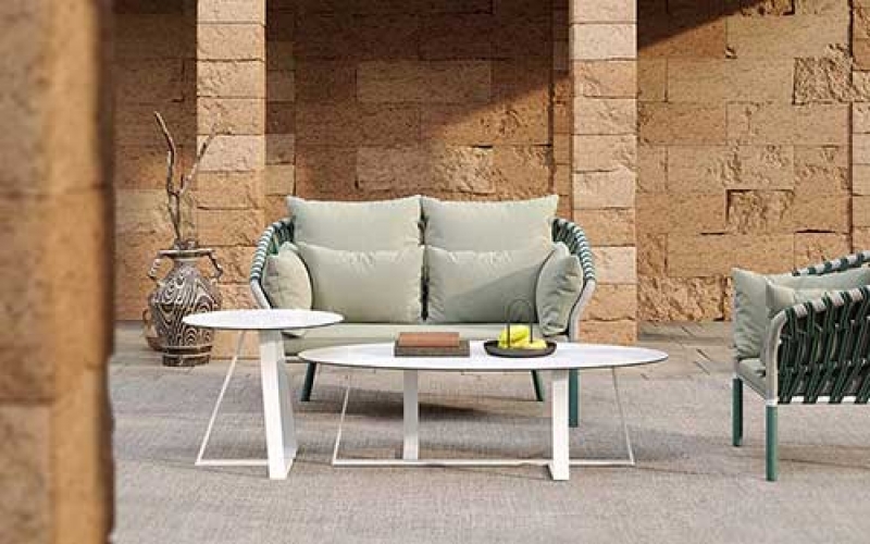 Minimalist style courtyard outdoor leisure sofa